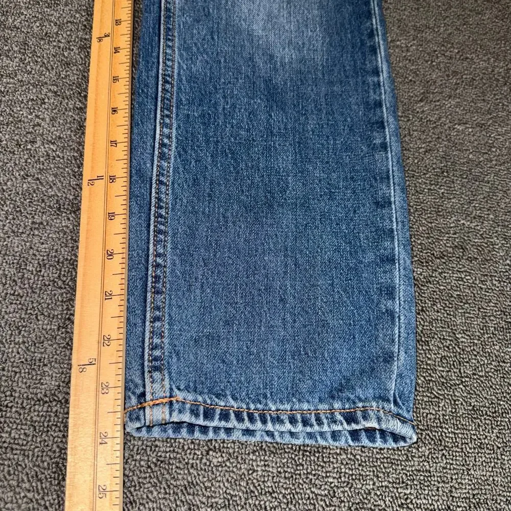 Old Navy High-Rise Slouchy Straight Jeans Girls Youth 12 Medium Wash Streetwear